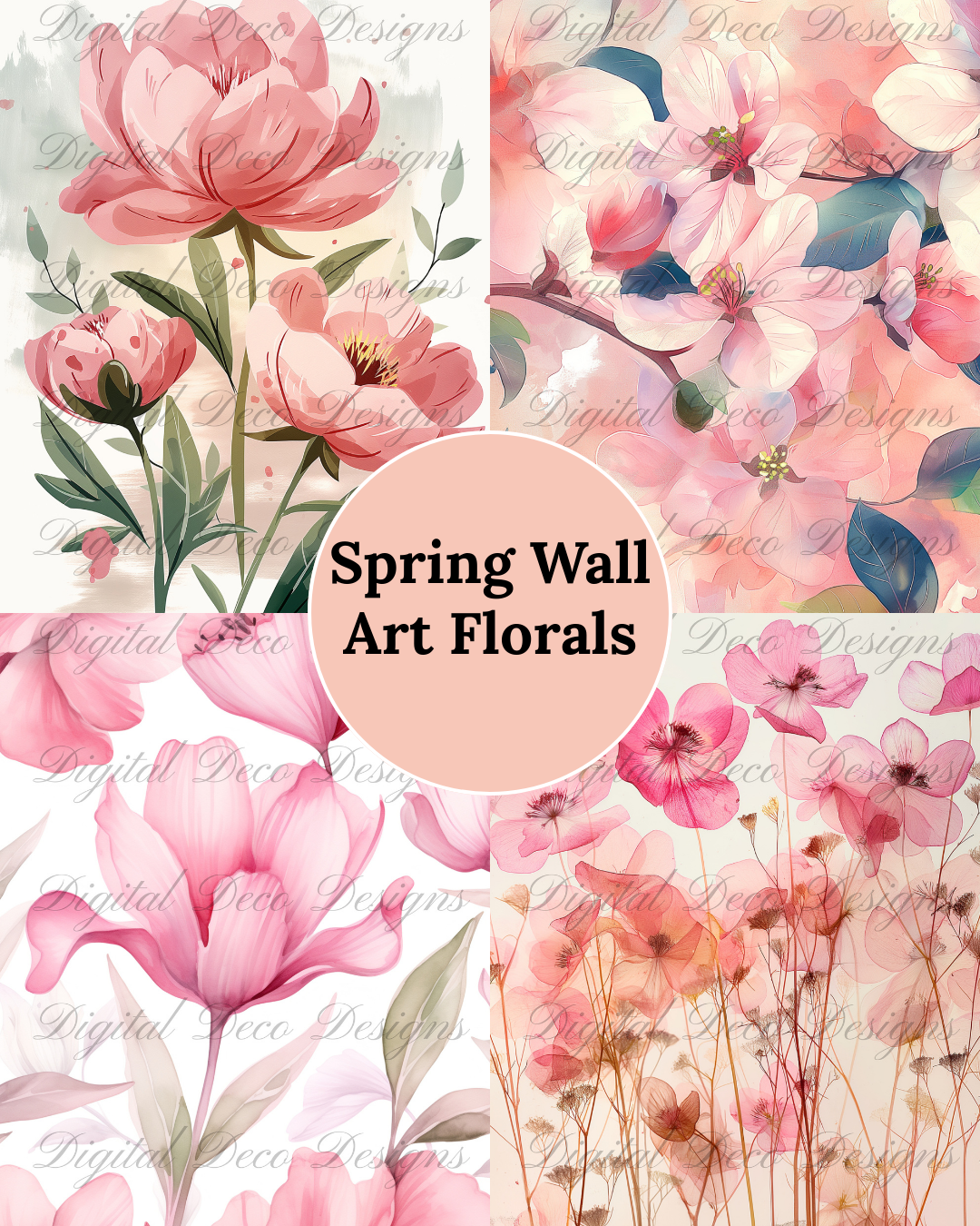 Spring Wall Art Florals