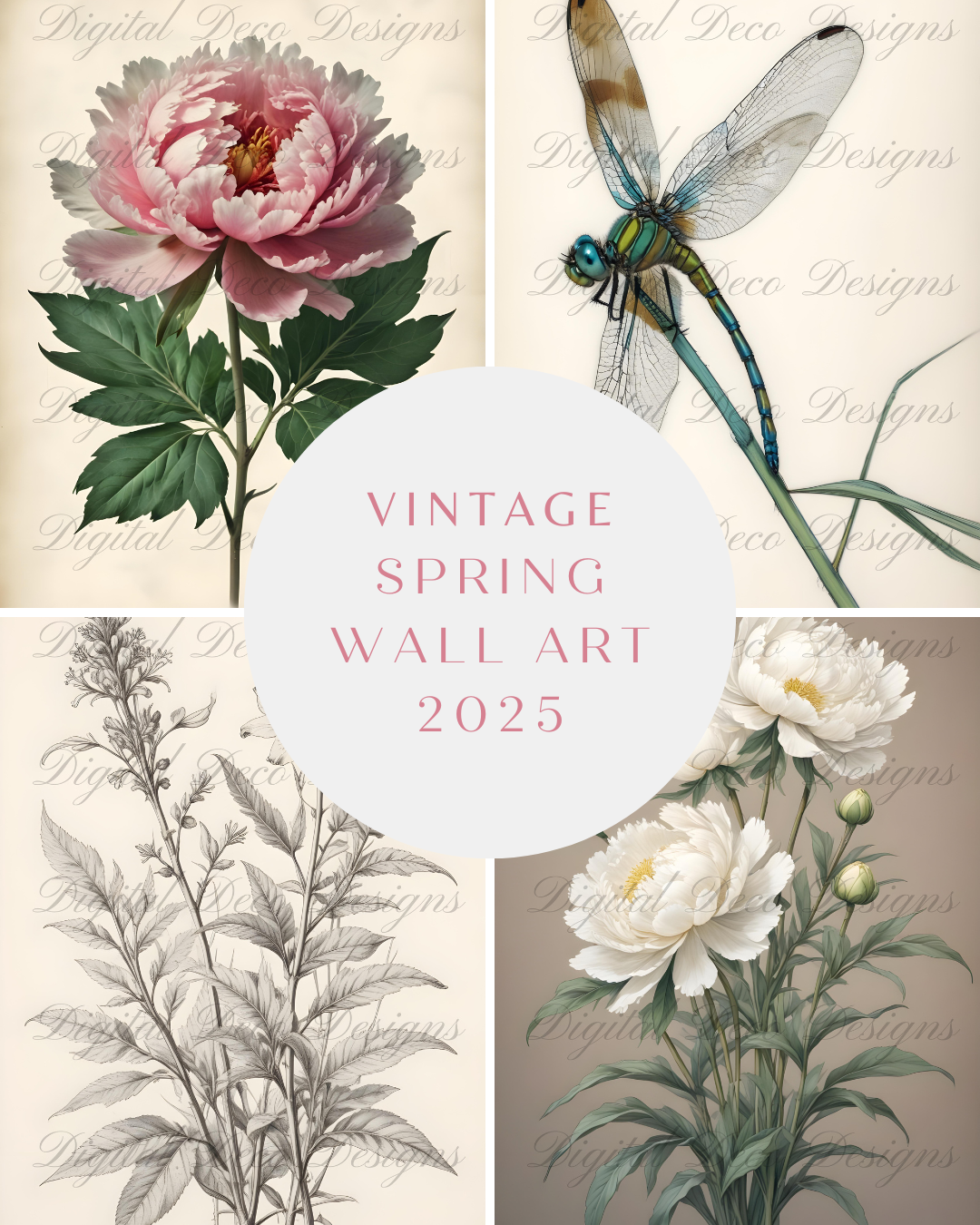 Vintage Spring Wall Art
