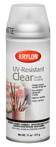 Krylon K01309 Gallery Series Artist and Clear Coatings Aerosol, 11-Ounce, UV-Resistant Matte Spray Paint, 11 ounce, 11 Oz-Decoupage Paper