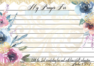 Floral Prayer Cards (#B052)-Digital Deco Designs
