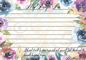 Floral Prayer Cards (#B052)-Digital Deco Designs