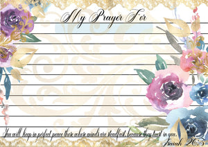 Floral Prayer Cards (#B052)-Digital Deco Designs