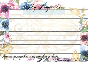 Floral Prayer Cards (#B052)-Digital Deco Designs