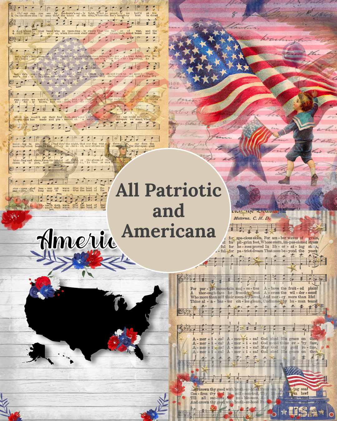 Patriotic Americana Designs