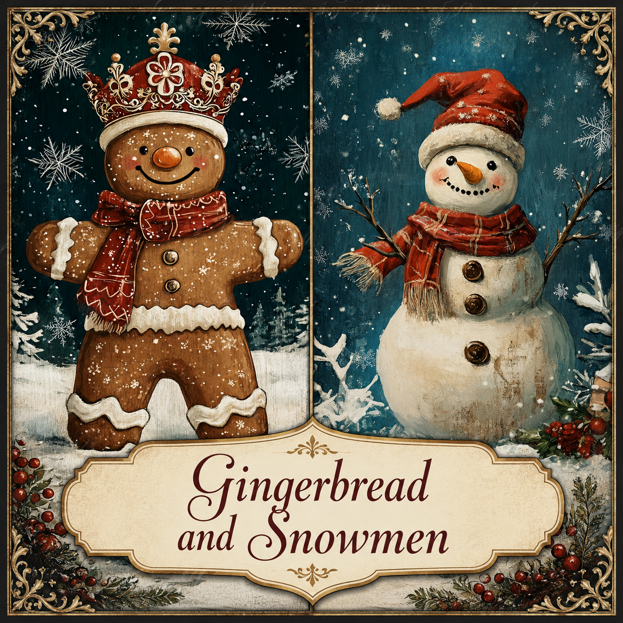 Snowmen and Gingerbread Men
