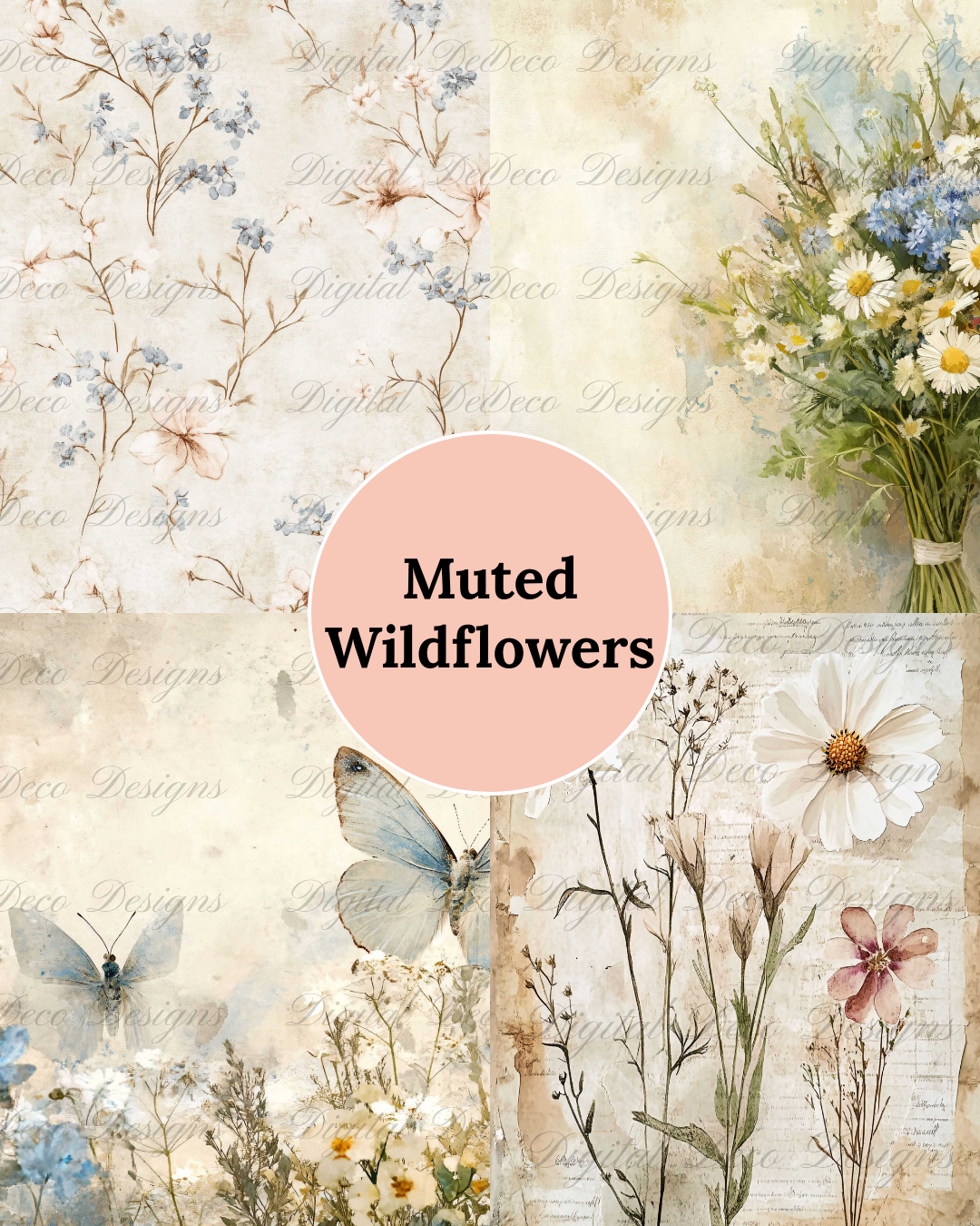 Muted Wildflowers