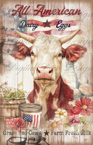 All American Bundle Z074-Decoupage Paper