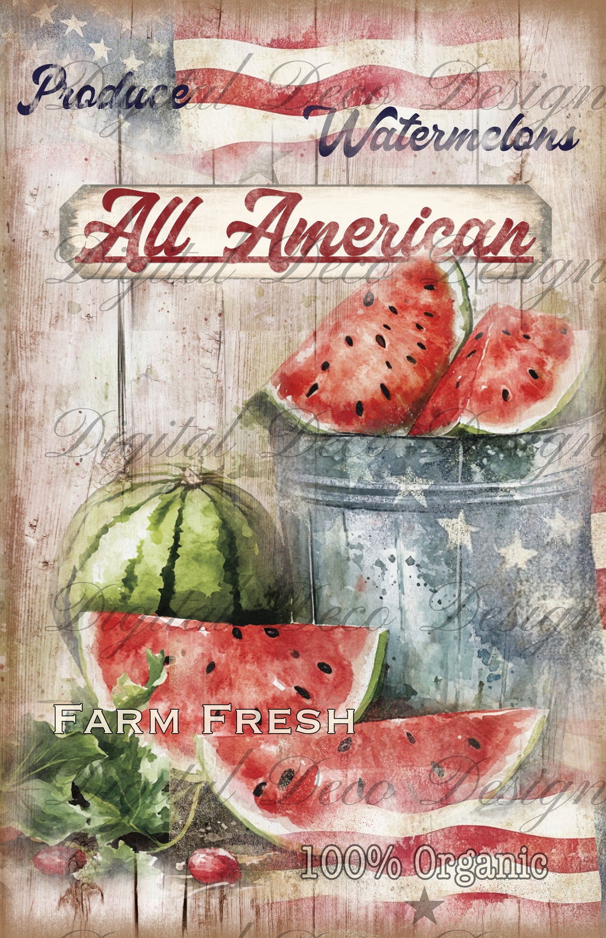 All American Bundle Z074-Decoupage Paper