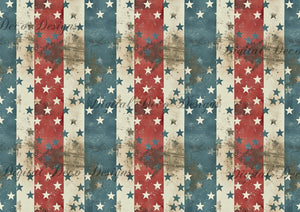 American Grunge Kit (Print Only) (#Z066)-Decoupage Paper