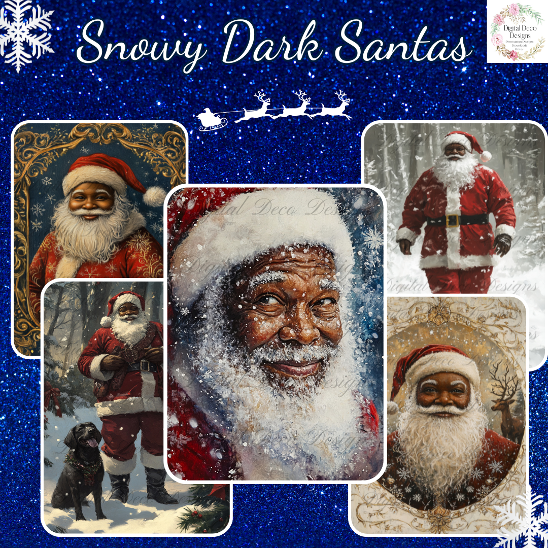 Build Your Own Dark Santas Bundle-BYOB-Decoupage Paper