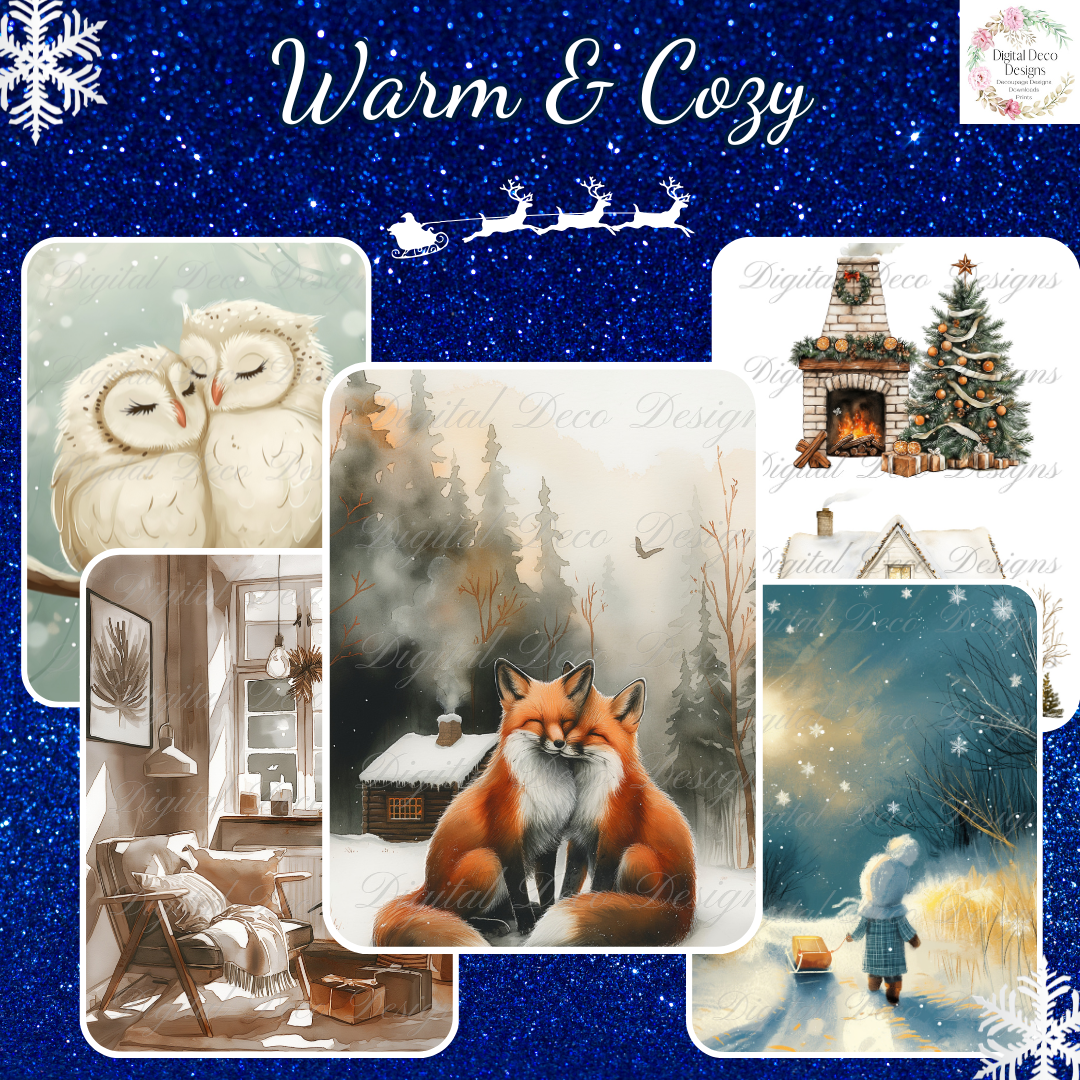 Build Your Own Warm and Cozy Christmas Bundle-BYOB-Decoupage Paper