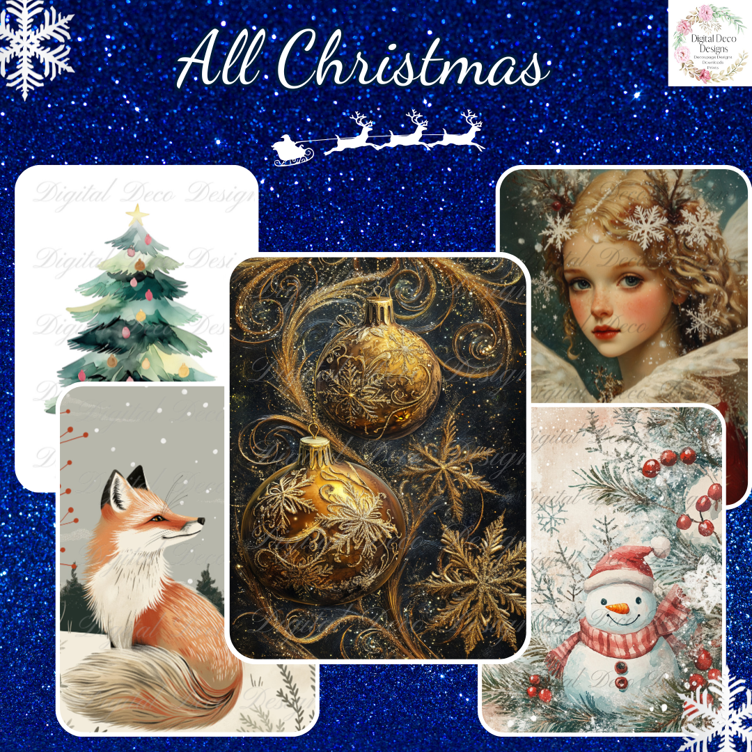 Build Your Own All Christmas Bundle-BYOB-Decoupage Paper