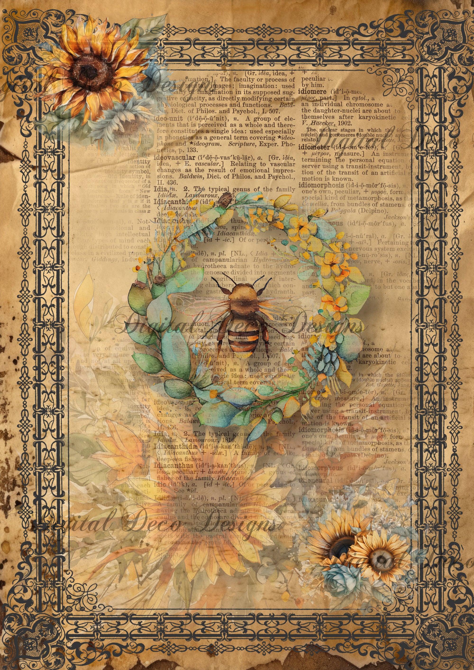 Bee A Sunflower 2 (#A021)