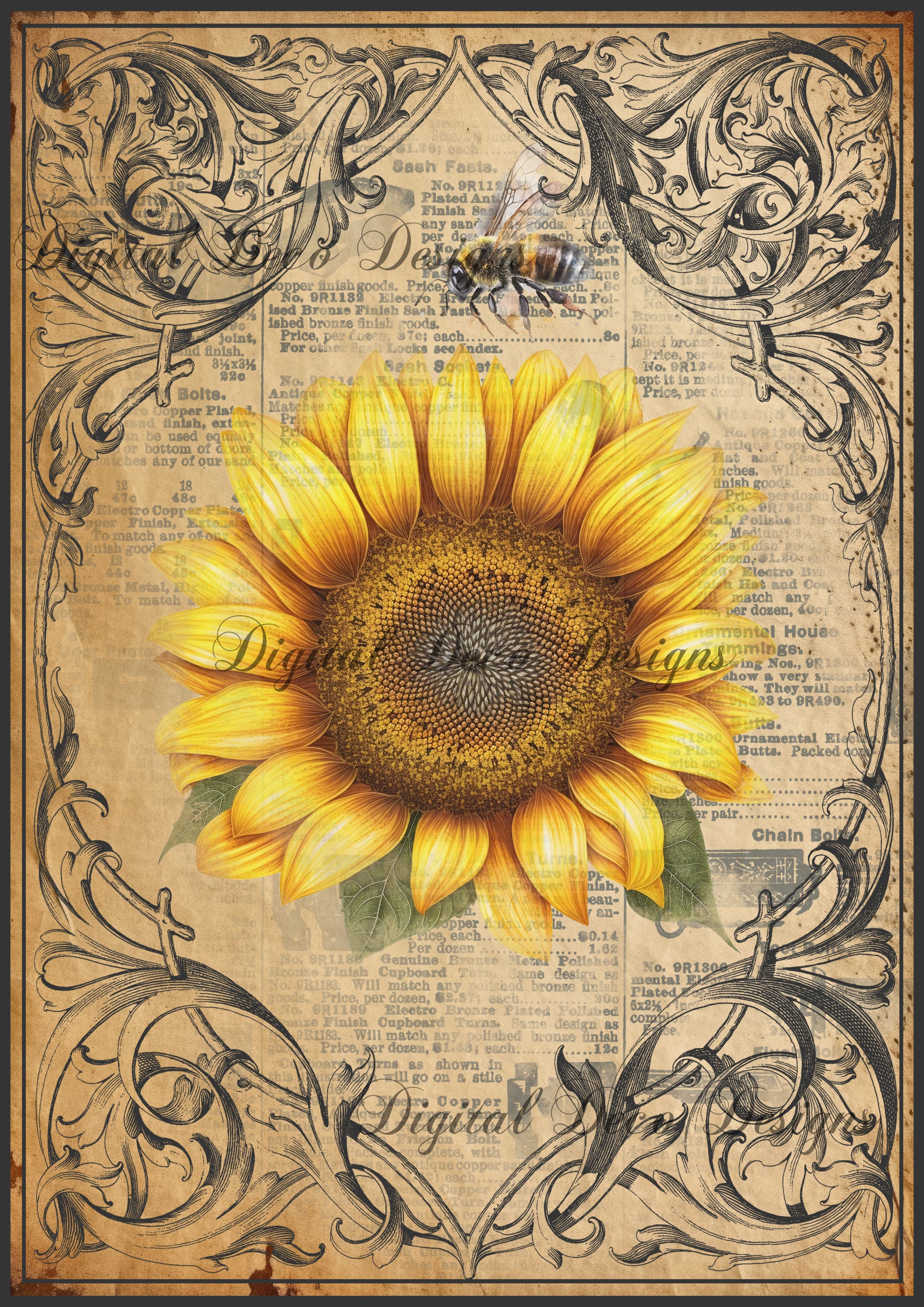 Bee A Sunflower 4 (#A023)