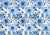 Blue Floral Pattern 2 (#A037)