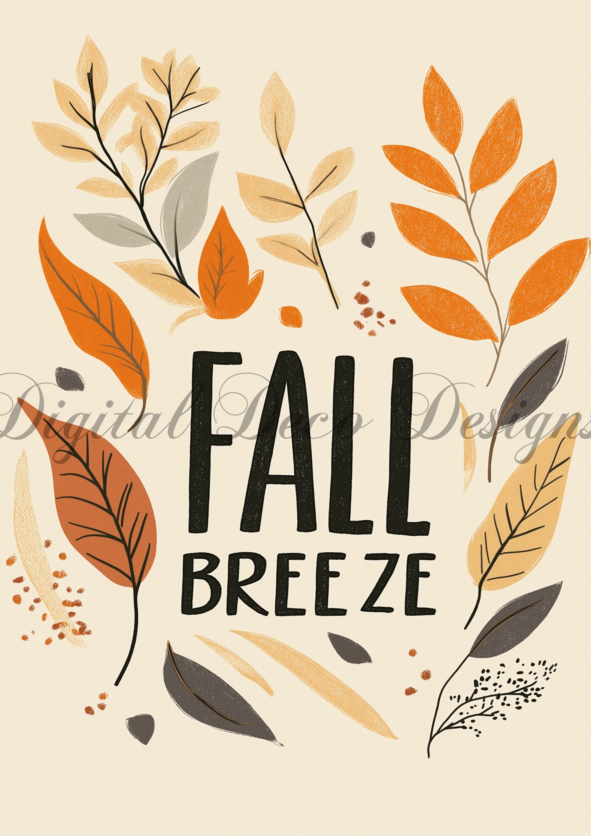 Boho Fall Breeze (#I083)-Decoupage Paper