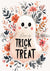 Boho Trick or Treat Ghost (#I072)-Decoupage Paper