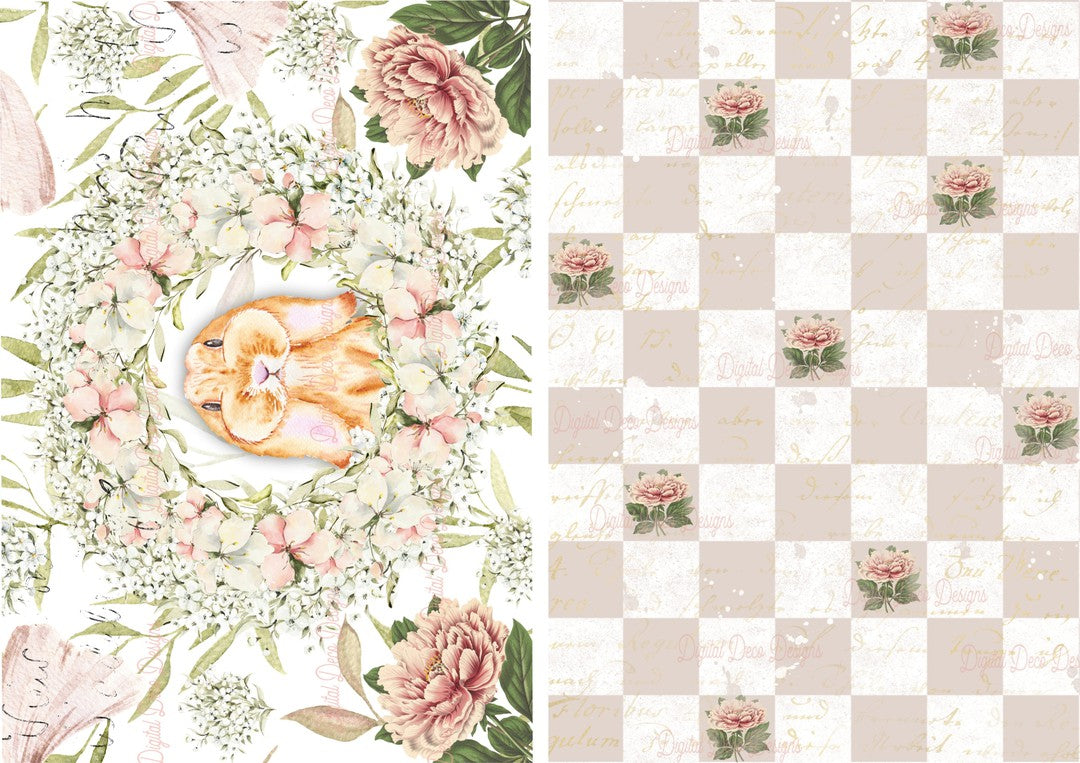 Bunny Garden Combo Minis (#A060)-Digital Deco Designs