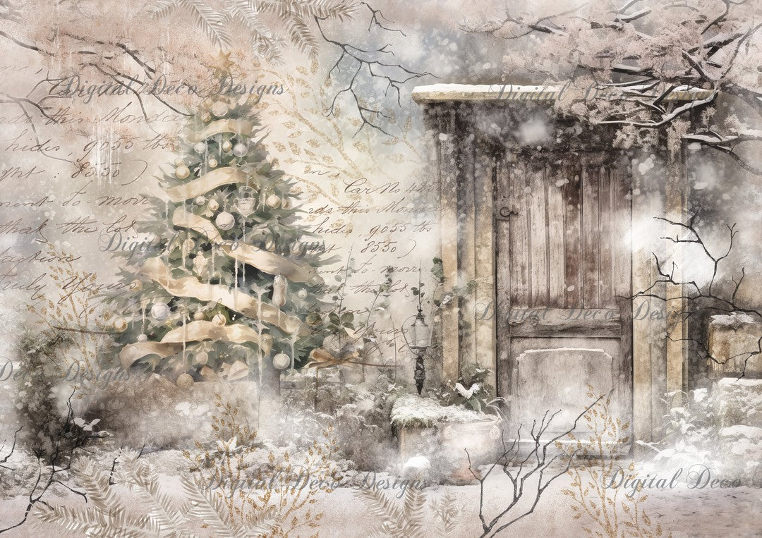 Christmas Blizzard 2 (#A084)-Digital Deco Designs