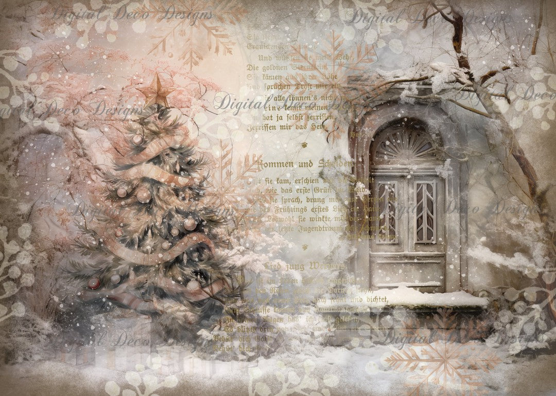 Christmas Blizzard 3 (#A085)-Digital Deco Designs