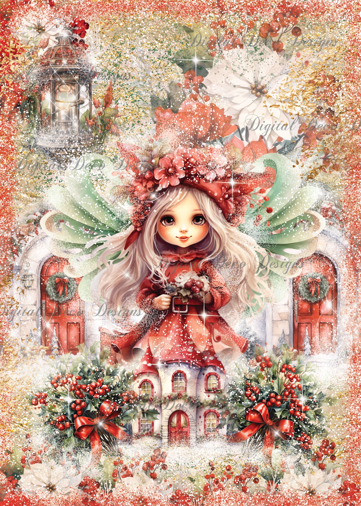 Christmas Fairy Sister Noel (Membership Digital Download) (#A089)