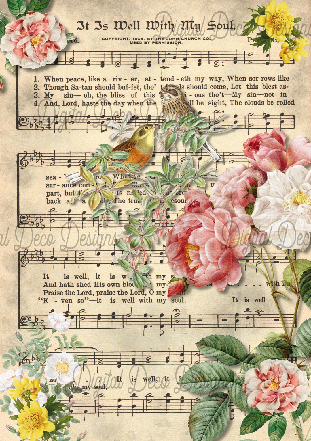 Dawn Song (Hymnal) (#B024)-Digital Deco Designs