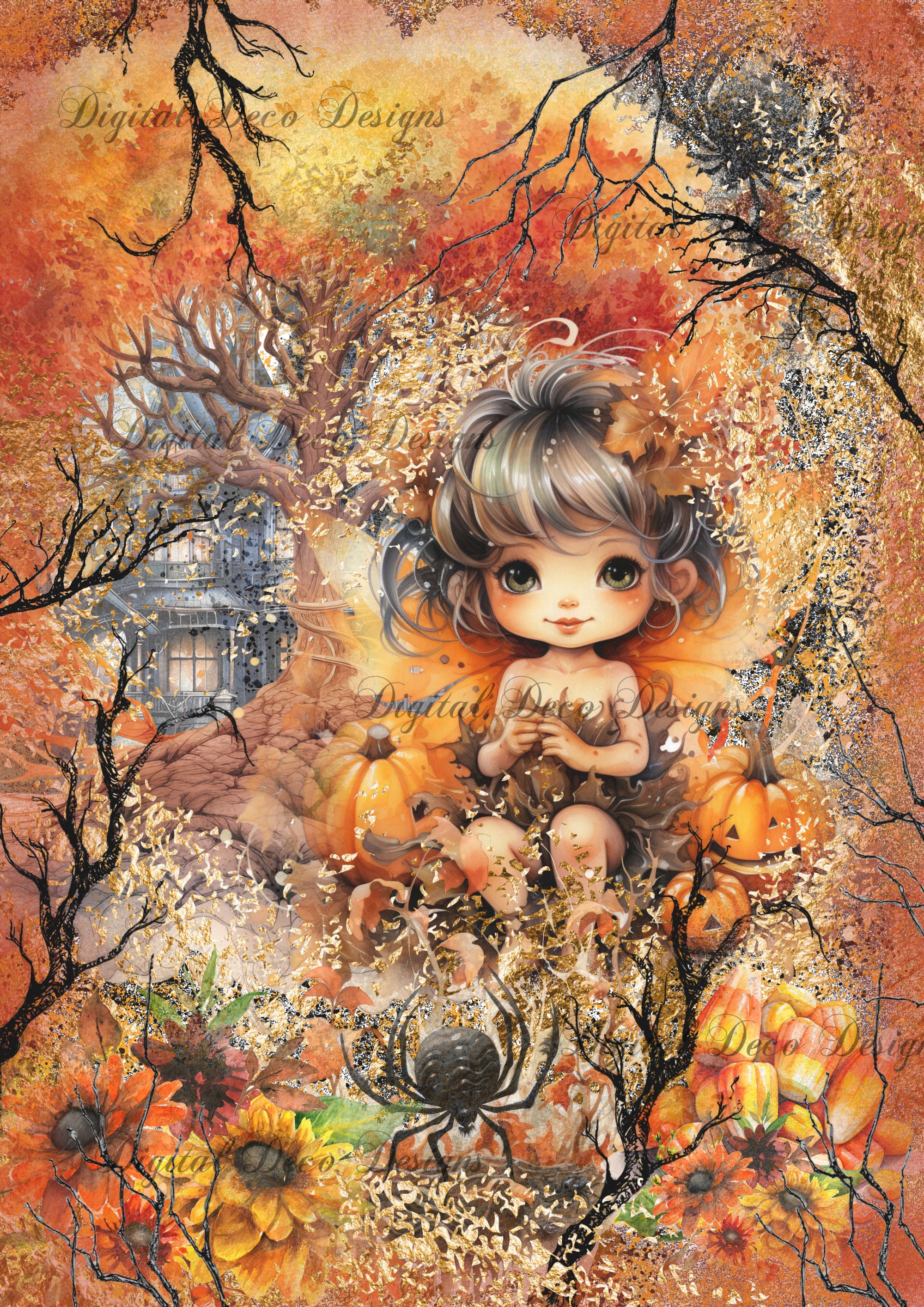 Fairy Sisters: Pippa Orange (Membership Digital Download) (#B033)