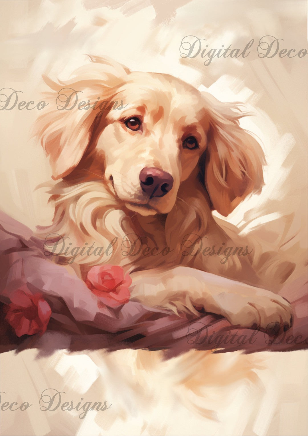 Love A Golden Lab 1 (#C049)-Digital Deco Designs