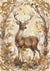 Hello Autumn Deer 2 (#H094)-Decoupage Paper