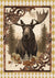 Hello Autumn Framed Moose (#H098)-Decoupage Paper