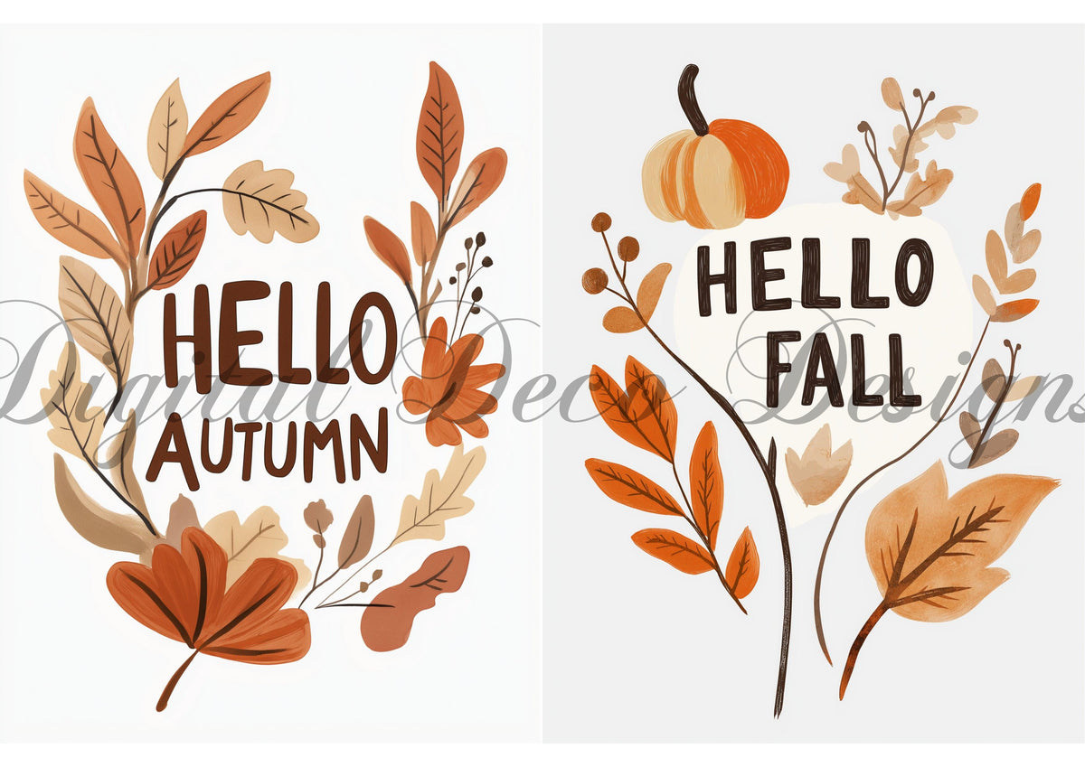 Hello Fall Combo ((#I078)-Digital Deco Designs