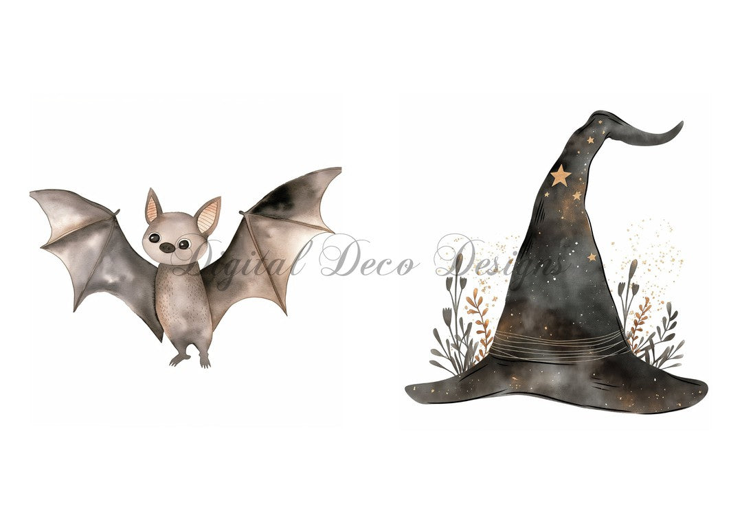 Hello Halloween Cartoon Characters Combo 4 (#I043)-Digital Deco Designs