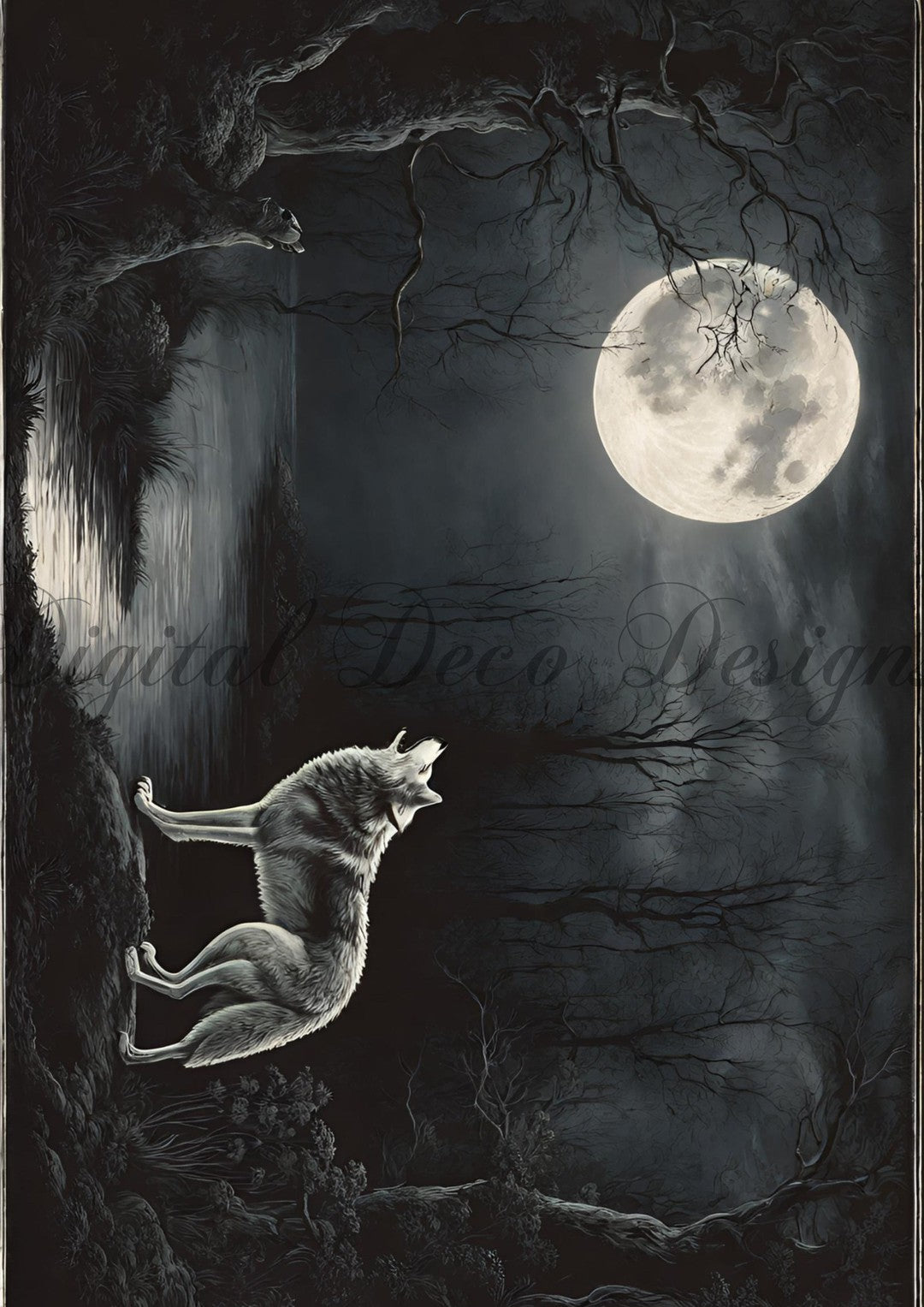 Hello Halloween Full Moon (#I026)-Digital Deco Designs