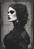 Hello Halloween Goth Woman 1 (#I017)-Decoupage Paper