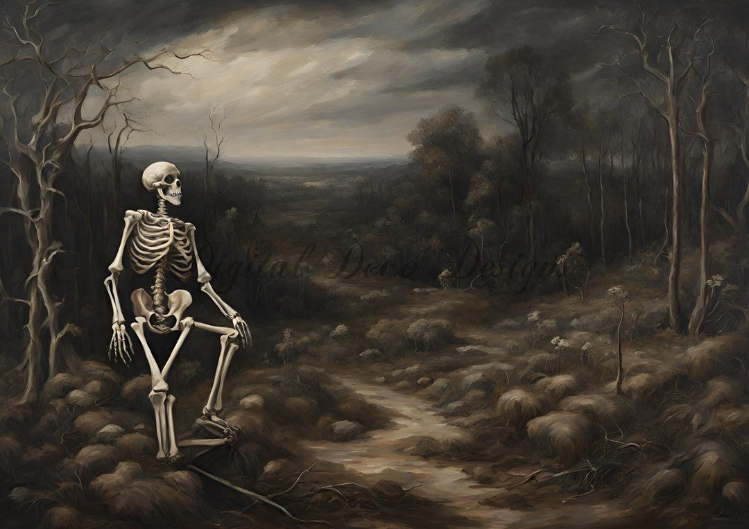 Hello Halloween Haunted Forrest 3 (#I032)-Digital Deco Designs