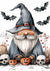 Hello Halloween Silly Gnome (#I052)-Decoupage Paper