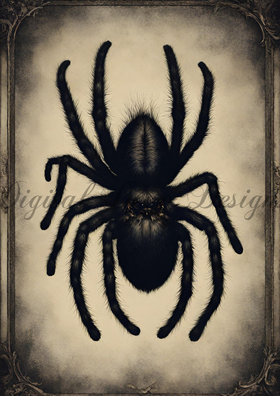 Hello Halloween Spider 1 (#I012)-Digital Deco Designs