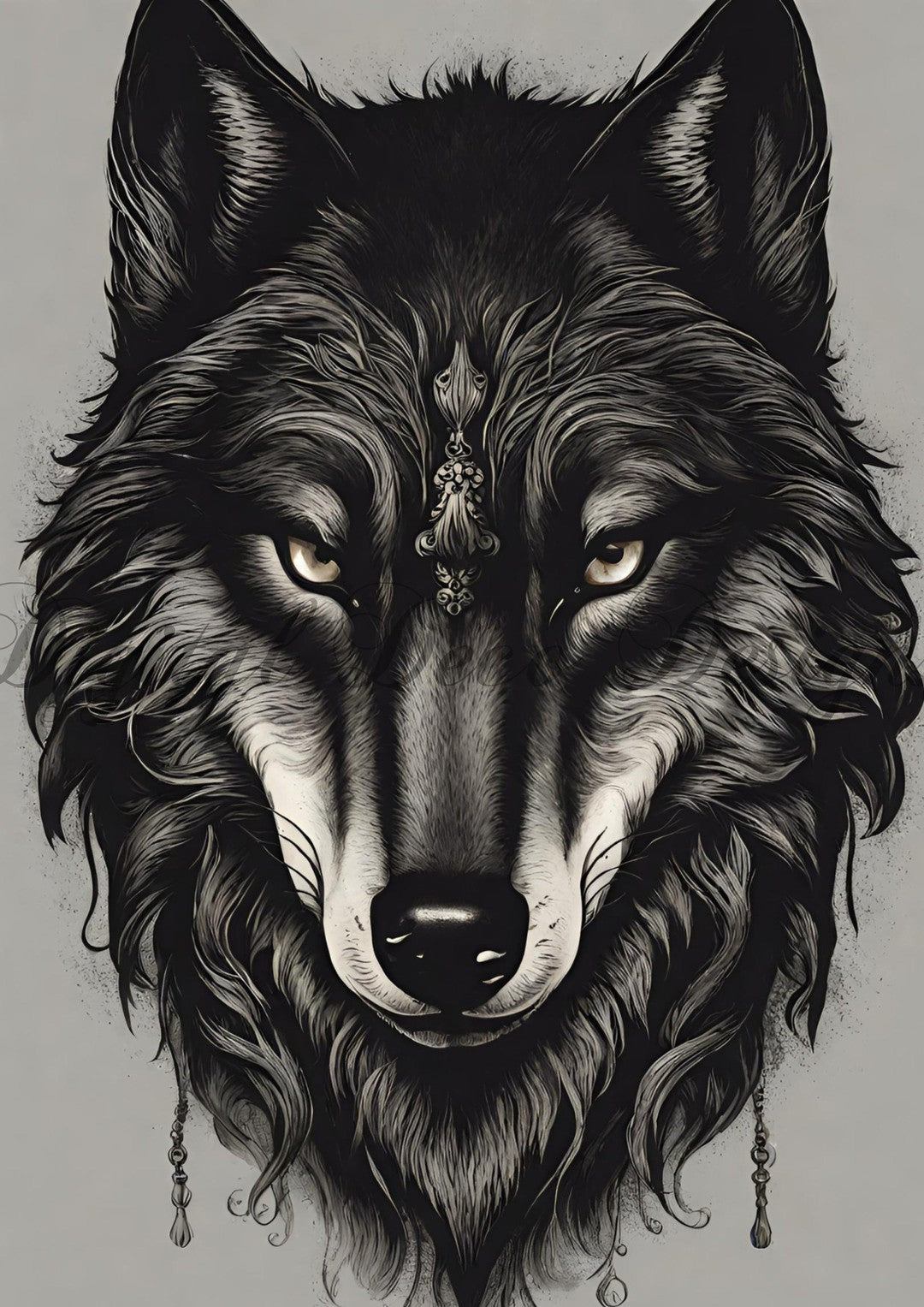 Hello Halloween Warewolf 1 (#I027)-Digital Deco Designs