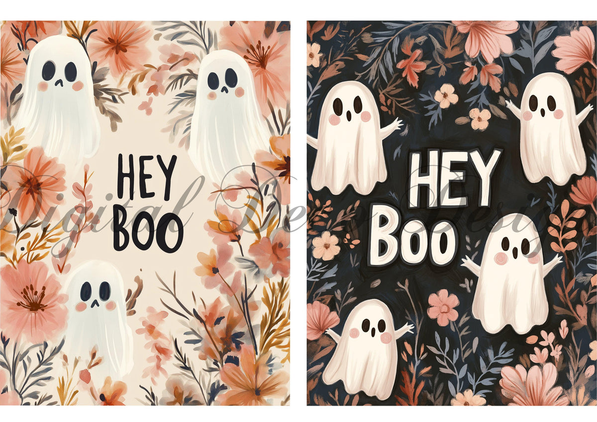 Hey Boo Ghosties Combo (#I074)-Digital Deco Designs