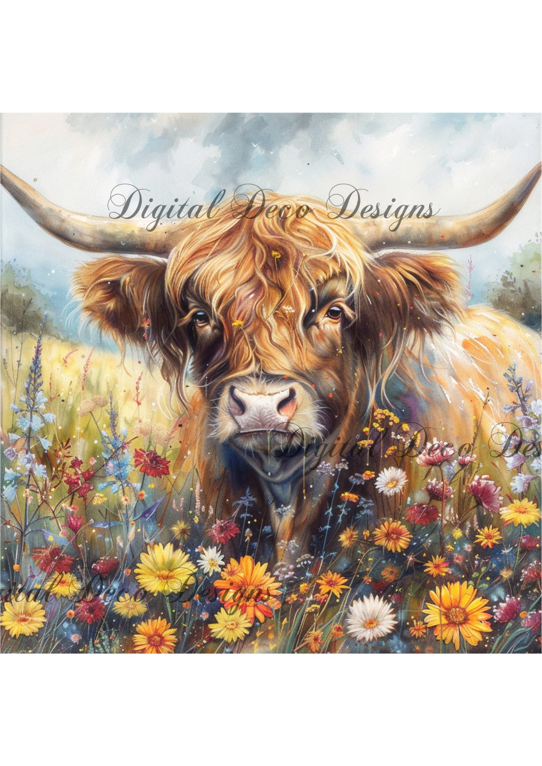 Highland Fields 3 (#G060)-Digital Deco Designs