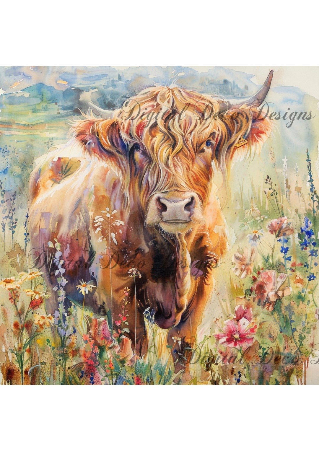 Highland Fields 4 (#G061)-Digital Deco Designs