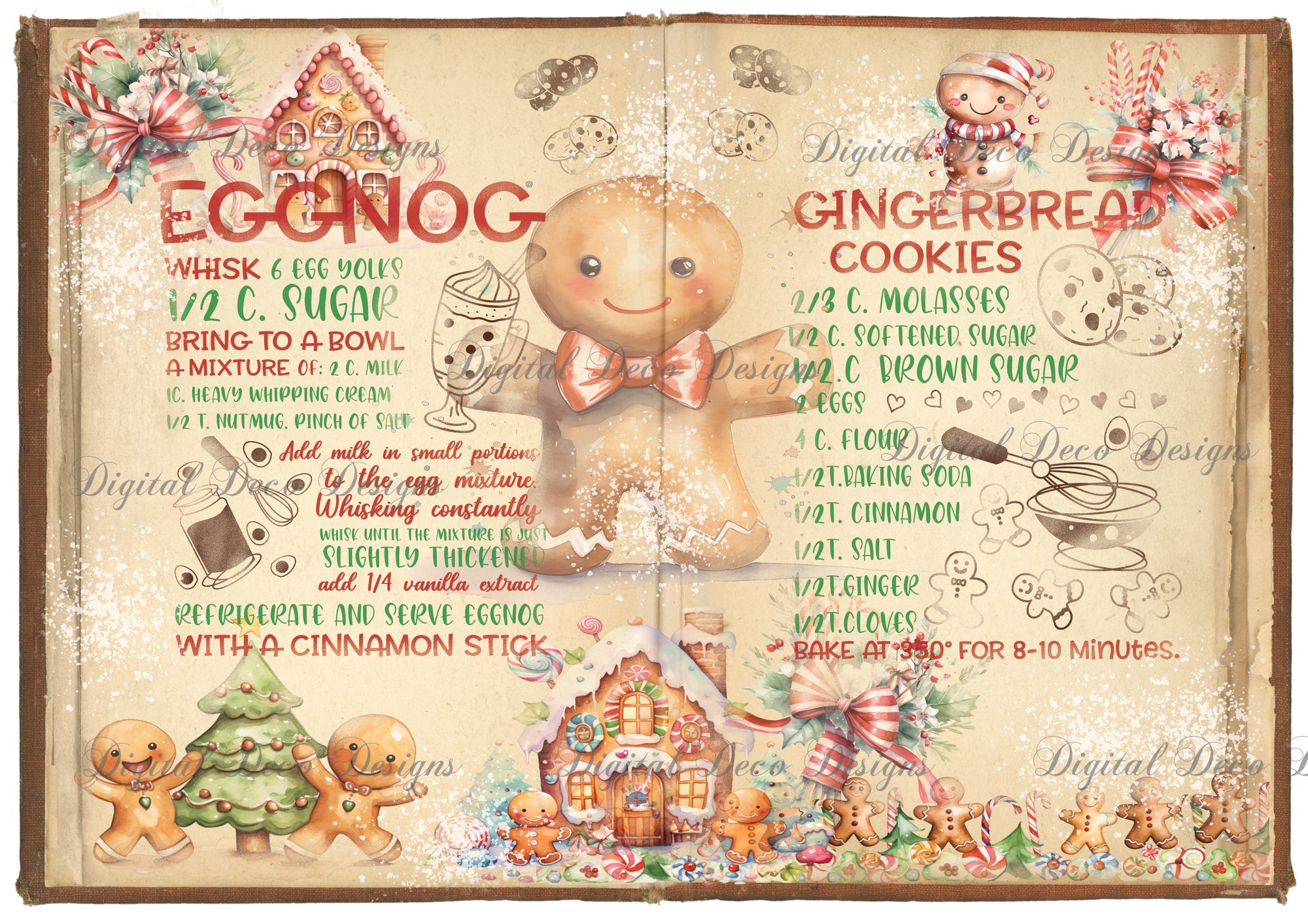 Holiday Recipes: Gingerbread and Eggnog (#B100)