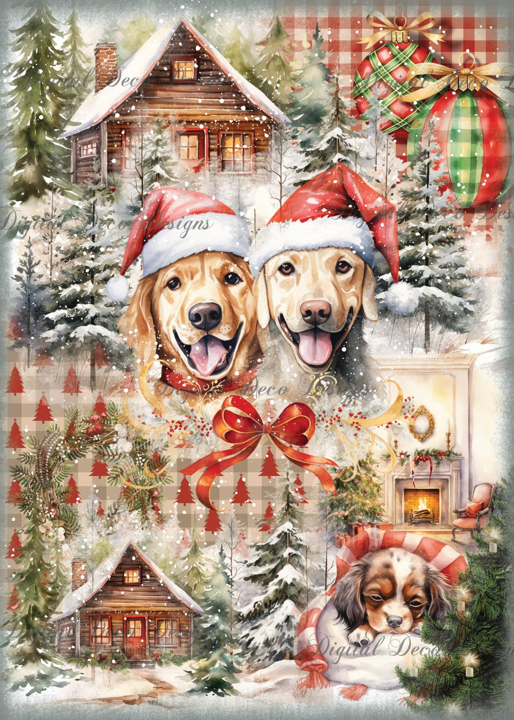 Home By Christmas 1 (#C002)-Digital Deco Designs