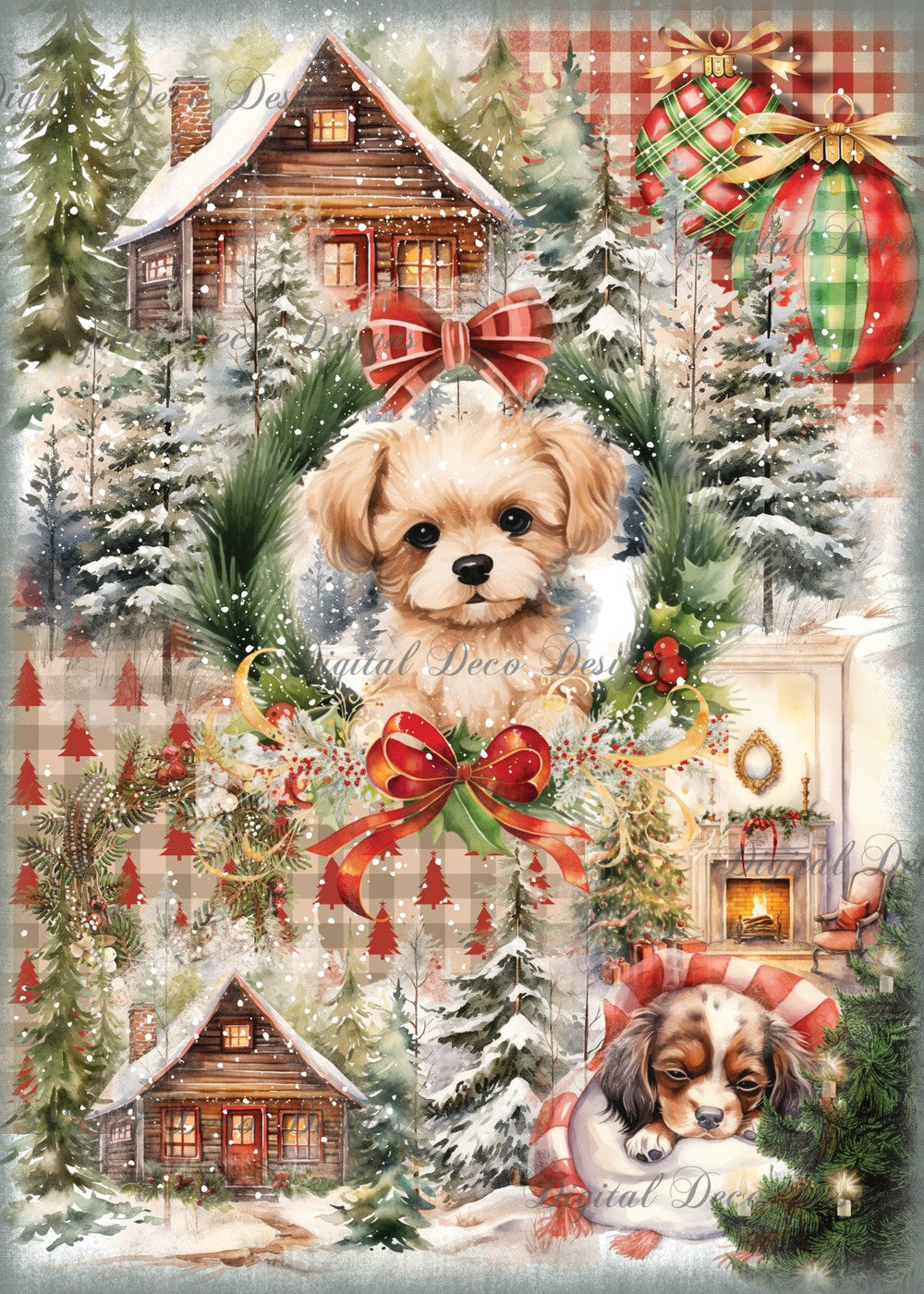 Home By Christmas 2 (#C003)-Digital Deco Designs