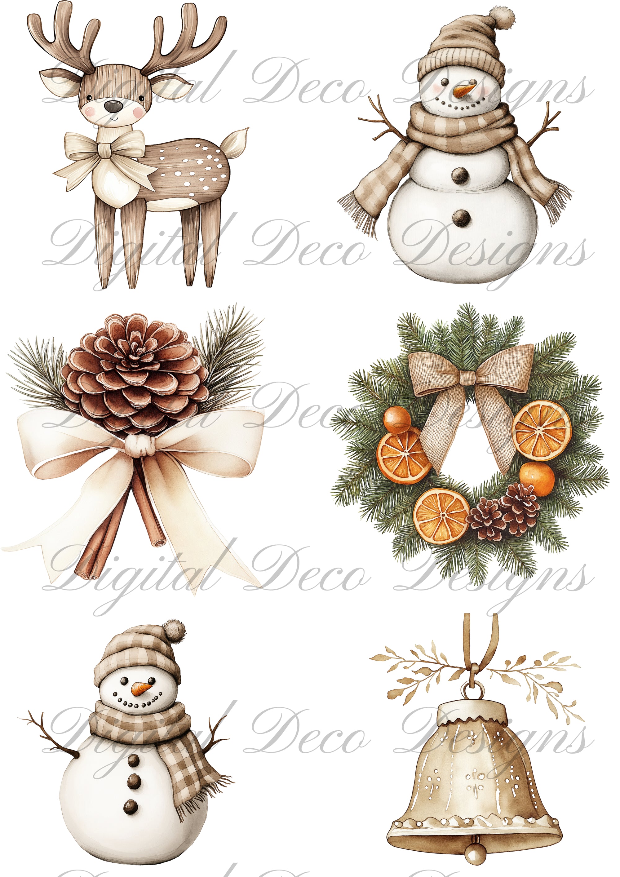 Christmas Collage Sheets