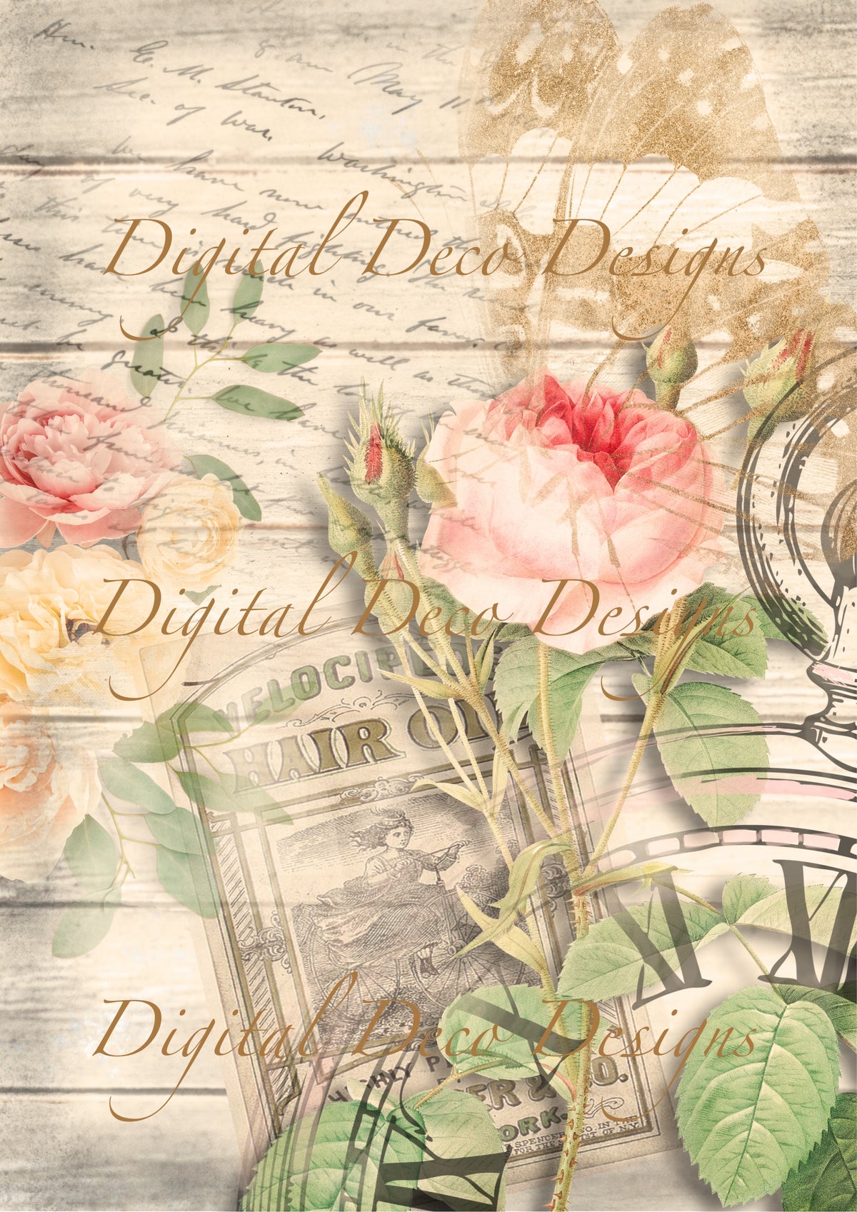 Keepsakes (#C031)-Decoupage Paper