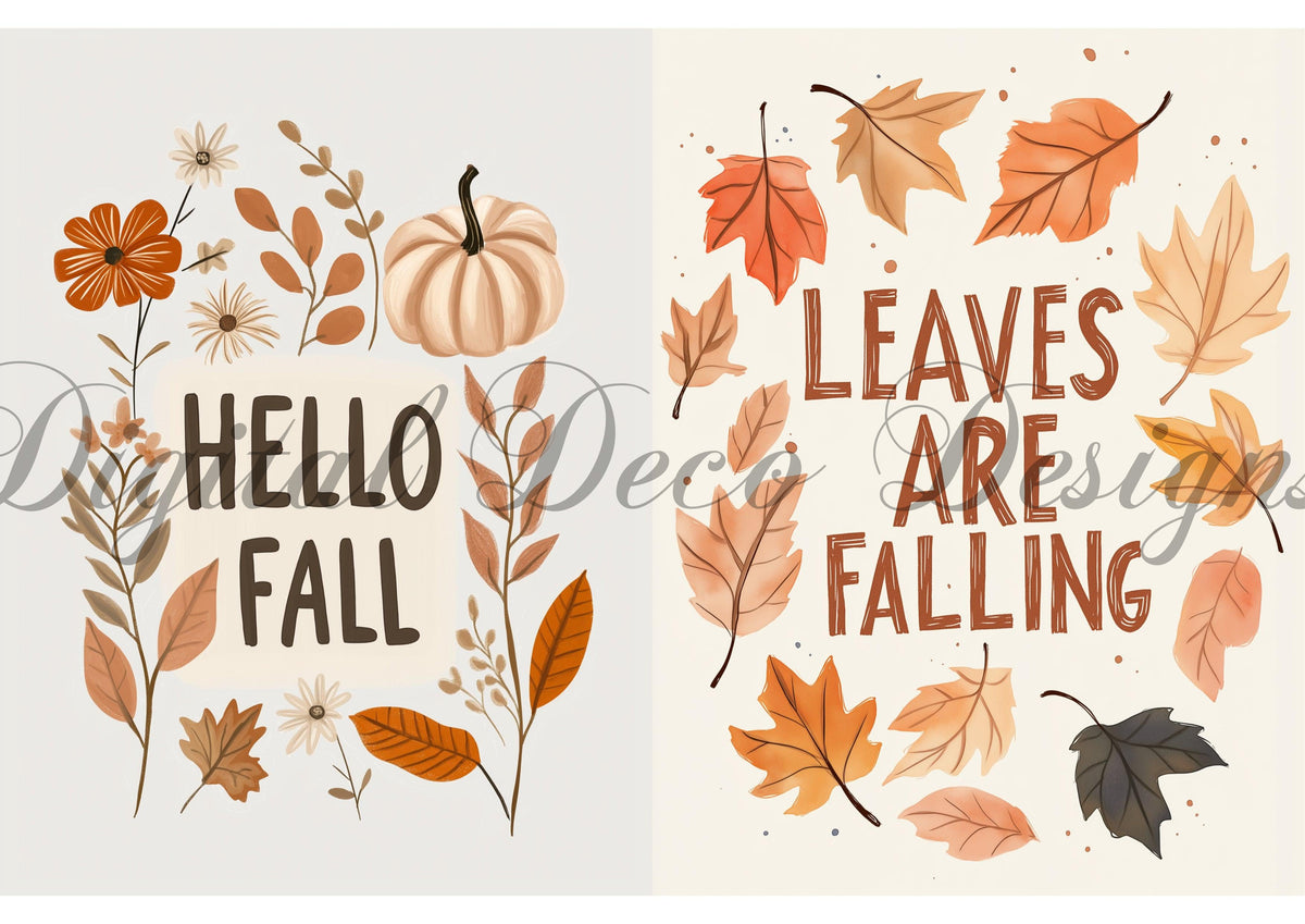 Leaves Are Falling Combo (#I080)-Digital Deco Designs