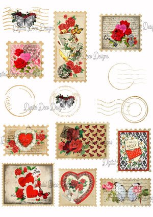 Stamp Cut Out Bundle (#Z051)-Decoupage Paper