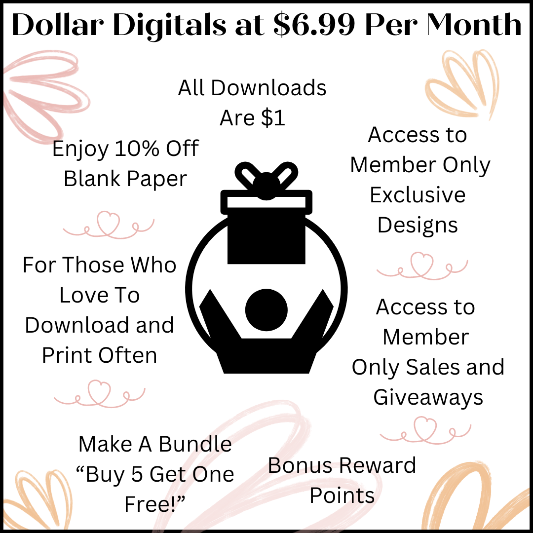 Dollar Digitals Membership Plan Digital Deco Designs