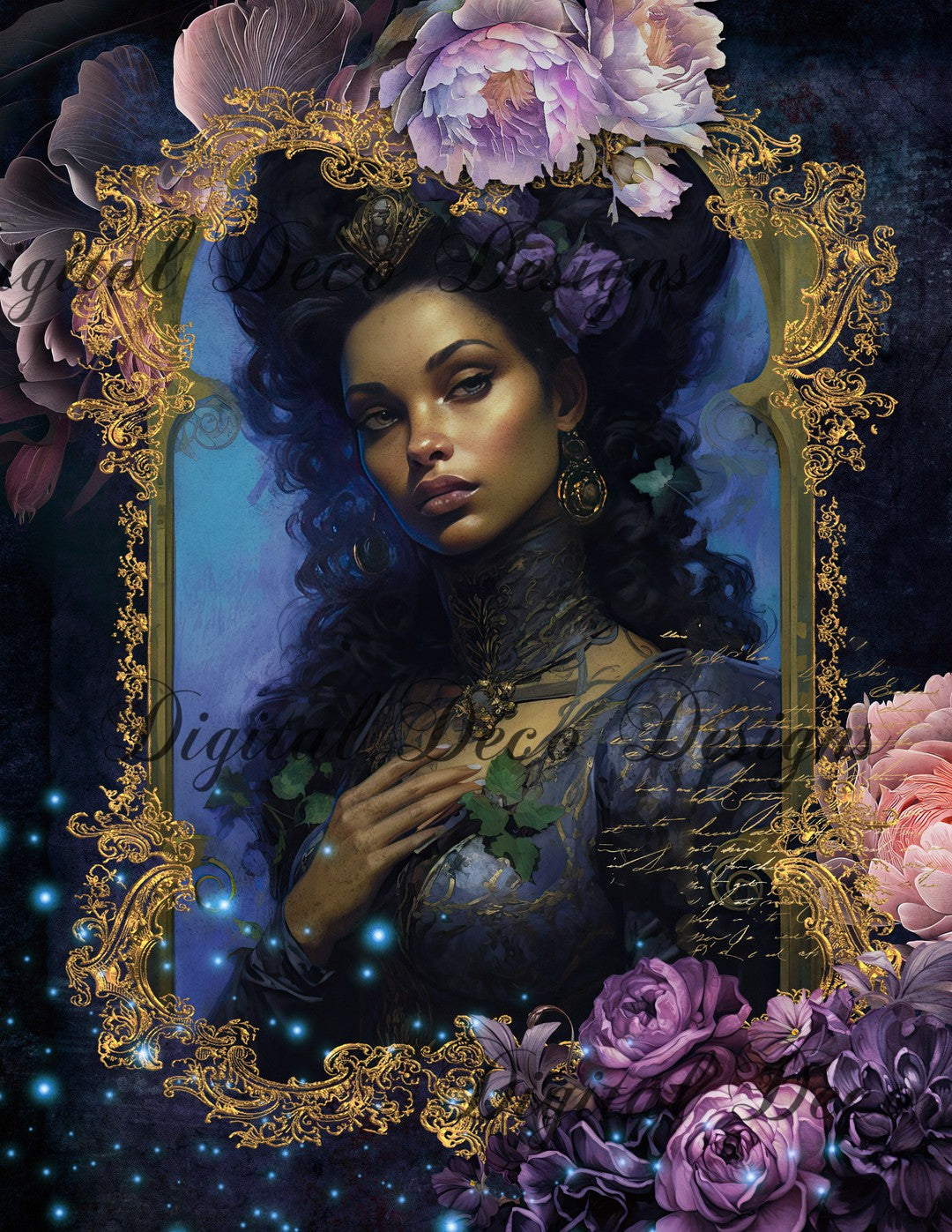 Night in the Bayou 1 (Print Only) (#C079)-Digital Deco Designs